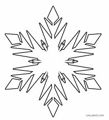 How to draw a snowflake? Printable Snowflake Coloring Pages For Kids
