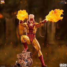 帥氣的漫畫造型現身 那位可以操控火焰的男人 iron studios battle diorama 系列marvel comics 火人 pyro 1 10 比例全身雕像 玩具人toy people news pyro marvel marvel