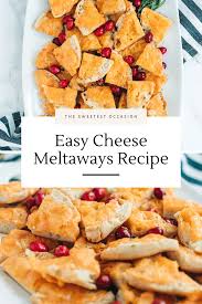 We're cheeseheads through and through, and proud of it! Our Favorite Cheese Meltaways Recipe The Sweetest Occasion