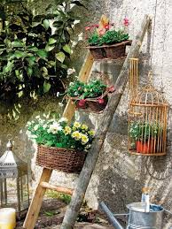 Basket Full Of Blossoms With Images Garden Ladder Garden Inspiration Backyard Garden