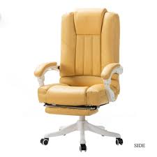 The perfect addition to any living room or relaxation space, egg chairs are both contemporary and stylish. Jayden Creation Bella Yellow Faux Leather Swivel Gaming Chair With Arms Ofa0086 Yellow The Home Depot