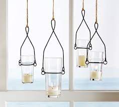 Welcome to the glass candle holder collection at novica. Wire Glass Hanging Votive Holder Candle Holder Pottery Barn