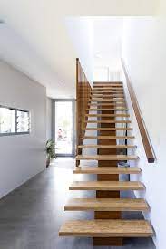 Front View Of This Attractive Wooden Stairs Design By Immackulate Designer Homes The Dicky Beach Project Located On The Su Stairs Design Wooden Stairs Stairs