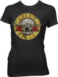 Guns N Roses Women S T Shirt Guns N Roses Pistols Flowers Logo Black Vintage Fashion Shirt Guns N Roses Shirt T Shirts For Women Cool T Shirts