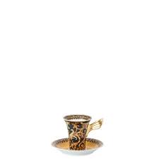 cup saucer 2 tall ikarus barocco goruntuler ile seramik