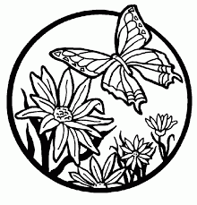 100% free spring coloring pages. Flower Butterfly Coloring Pages For Kids Drawing With Crayons