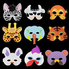Cartoon Animals Eva Mask For Kids Children Forest Animal Mask Stage Performance Mask Props Pumpkin Zebra Tiger Monkey C Crafts For Kids Crafts Hobbies For Kids
