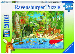 Ravensburger 200 xxl piece puzzle 19x14 gathering at twilight unicorns fairy. Ravensburger Woodland Friends 200 Piece Jigsaw Puzzle For Kids Every Piece Is Unique Pieces Fit Together Perfectly Buy Online At Best Price In Uae Amazon Ae