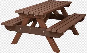 Brown Wooden Table With Bench Picnic Table Garden Furniture Bench Bench Angle Furniture Outdoor Table Png Pngwing