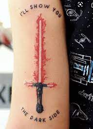 Lightsaber tattoos are infinitely appealing to those who rigorously subscribe to the star wars canon. Kylo Ren Lightsaber Tattoo Lightsaber Tattoo Star Wars Tattoo Small Sith Tattoo