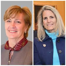 Join the Maryland State Fair & Agricultural Society in congratulating Donna  G. Myers (left) who has been elected chairman of its Board of Directors and  Fran Burns (right) who has been elected