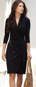 Pin By Cony Chong On Lbd Black Wrap Dress Fashion Basic Black Dress
