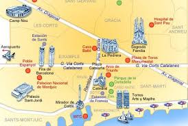 Узнайте, что посмотреть в барселоне в первую очередь. Karta Dostoprimechatelnostej Barselony Na Russkom Yazyke