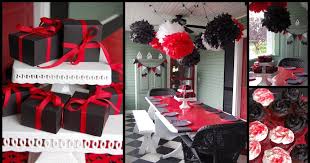 I Went A Little Crazy With Red Black And White This Week In Celebration Of M Graduation Party High High School Graduation Party Decorations Graduation Party