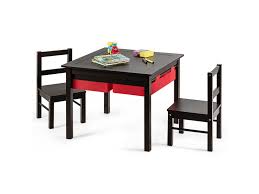 Giantex ensemble table et chaises pour enfants à double face,table de jeux  et 2 chaises en mdf et bois de pin avec 2 tiroirs de rangement pour le  dessin,lecture,travaux manuels - Vente