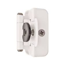 I've tried a couple different hinges without luck. Nova Wildcat Amerock Llc Cmr8704w Semi Concealed Face Frame Hinges Double Demountable Heavy Duty Self Closing Hinges 1 2 Overlay White Finish Bulk 100 Pack Description Double Demountable Self Closing 1 2 Overlay