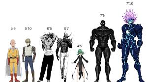 Edited Accurate Height Chart I Found Online Onepunchman