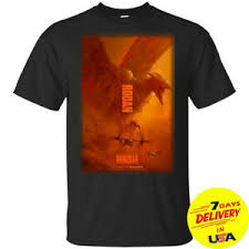 Godzilla King Of The Monsters Rodan Daikaiju T Shirt Black