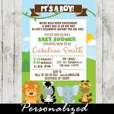 Jungle Theme Baby Shower Invitation Personalized Cupcakemakeover Baby Shower Safari Theme Baby Shower Invitations Boy Shower Invitations
