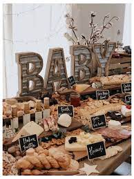 Full Table Charcuterie Board Boho Baby Shower Food Bohobabyshowerfood Baby Shower Buffet Coffee Baby Shower Outdoor Baby Shower