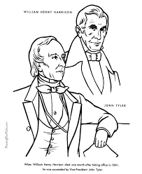 100% free us president coloring pages. John Tyler Facts And Pictures