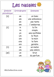 Phona C Tique Les Nasales Prononciation Francaise Phonetique Francaise Phonetique