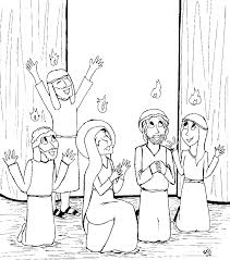 Great confirmation symbol, third glorious mystery, and bible story coloring page for acts chapter 2. Pentecost Coloring Pages Pentecost Pentecost Bible Story Crafts Coloring Pages