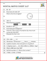 Decimal models, addition, subtraction, comparing and ordering, and place value. Year 3 Mental Maths Worksheets Mental Maths Worksheets Mental Math Mental Maths Tests