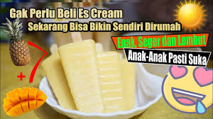 Kalau salah mengolah maka hasilnya tidak akan memuaskan dan bahkan tidak sedap. Es Cream Mangga Nanas Segar Dan Lembut Super Gampang Hanya Dua Buah Cemilanenak Masaksukasuka Youtube