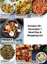 Meals means any meal (breakfast, lunch, dinner or night meal) that is provided at public expense or by a third party. Weekly Meal Plan Oct 26 Nov 1 Every Last Bite