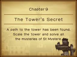 For professor layton and the curious village on the ds, a gamefaqs q&a question titled i. Professor Layton And The Curious Village Chapter 9 The Tower S Secret Strategywiki The Video Game Walkthrough And Strategy Guide Wiki