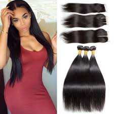 Wiggins hair mall provide three types of straight hair,there are brazilian straight human hair,peruvian straight human hair and malaysian straight human hair, free shipping on wigginshair.com. 8a High Quality And Cheap Brazilian Straight Hair Lace Closure With 3 Bundles Hair Weaves Sew In Closure