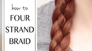 Don't get carried away, however; Four Kinds Of Four Strand Braids And How To Do Them On Yourself Youtube
