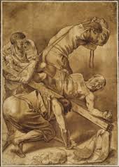 The two apostles are said to have caused an underground spring to miraculously rise up from the ground so that they could baptise their guards and their fellow prisoners. Crucifixion Of Saint Peter Caravaggio Wikipedia