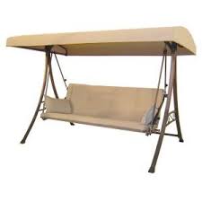 Hampton Bay 3 Person Futon Patio Swing S010047 The Home Depot Patio Swing Swinging Chair Patio Swing Canopy