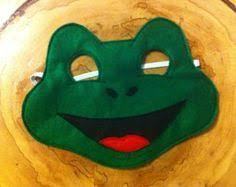 frog felt mask felt mask frog mask toad child mask dress up costume frog mask felt mask frog crafts