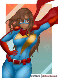 I thought it'd be fun to re-imagine Kamala Khan as a slightly older Ms.  Marvel the other day. I really like how it came out! ^_^ [OC] : r/Marvel