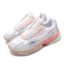 details about adidas originals falcon zip w white grey tactile rose pink women shoes eg6740