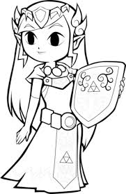 Coloring pages zelda images of the legend zelda twilight princess. Princess Zelda Coloring Pages Coloring And Drawing
