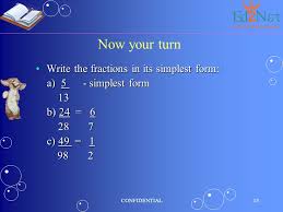 Fillable forms can be completed on screen then printed or printed then completed manually. Confidential1 Equivalent Fractions Equivalent Ppt Download