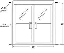 Another suggestion for french door window coverings are roller and solar shades. Measure Rough Opening For Commercial Glass Storefront Doors