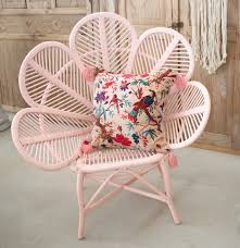 exclusive rattan flower chair available in natural rattan cool pink total width 37inches seat 19 x 18 inches 42 total height rattan chair rattan chair