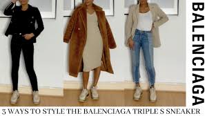 Maybe you would like to learn more about one of these? 3 Ways To Style The Balenciaga Triple S Sneaker Balenciags Triple S Sneaker Styling Youtube