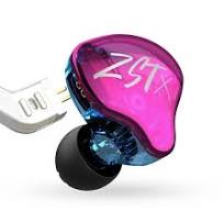 KZ ZST X Purple Bundle - KZ ZST Purple in Ear Earphones + KZ Eva Carrying  Case