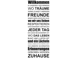 Er ist erfolgreich und hat zahlreiche fans, aber er meint trotzdem, er habe nichts bedeutendes erreicht. Wandtattoo Willkommen Zuhause Spruchbanner Wandtattoo De