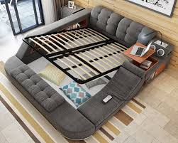 This Cool Bed Is The Ultimate Piece Of Multifunctional Furniture Bedroom Bed Design Tatami Bed Cool Beds