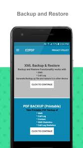 Download E2pdf Backup Restore Sms Call Contact Truecaller Esignature Android Apk