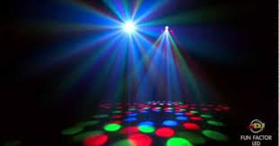 Adj Fun Factor Led 2 Fx In 1 Dmx Led Moonflower Strobe Lighting Effect With 5 Lenses And 4 Strobe Strips Moonflo Nightclub Lighting Dj Lighting Moon Flower