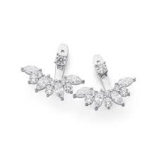 Silver Cz Ear Swing Earrings Earrings Jewels Ear
