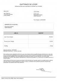 Quittance De Loyer En Ligne Modele Pdf Word